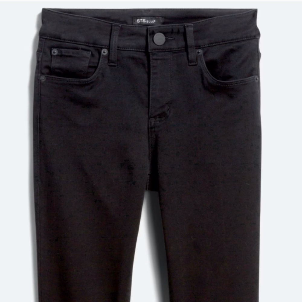 Black Mid Rise Skinny Jeans